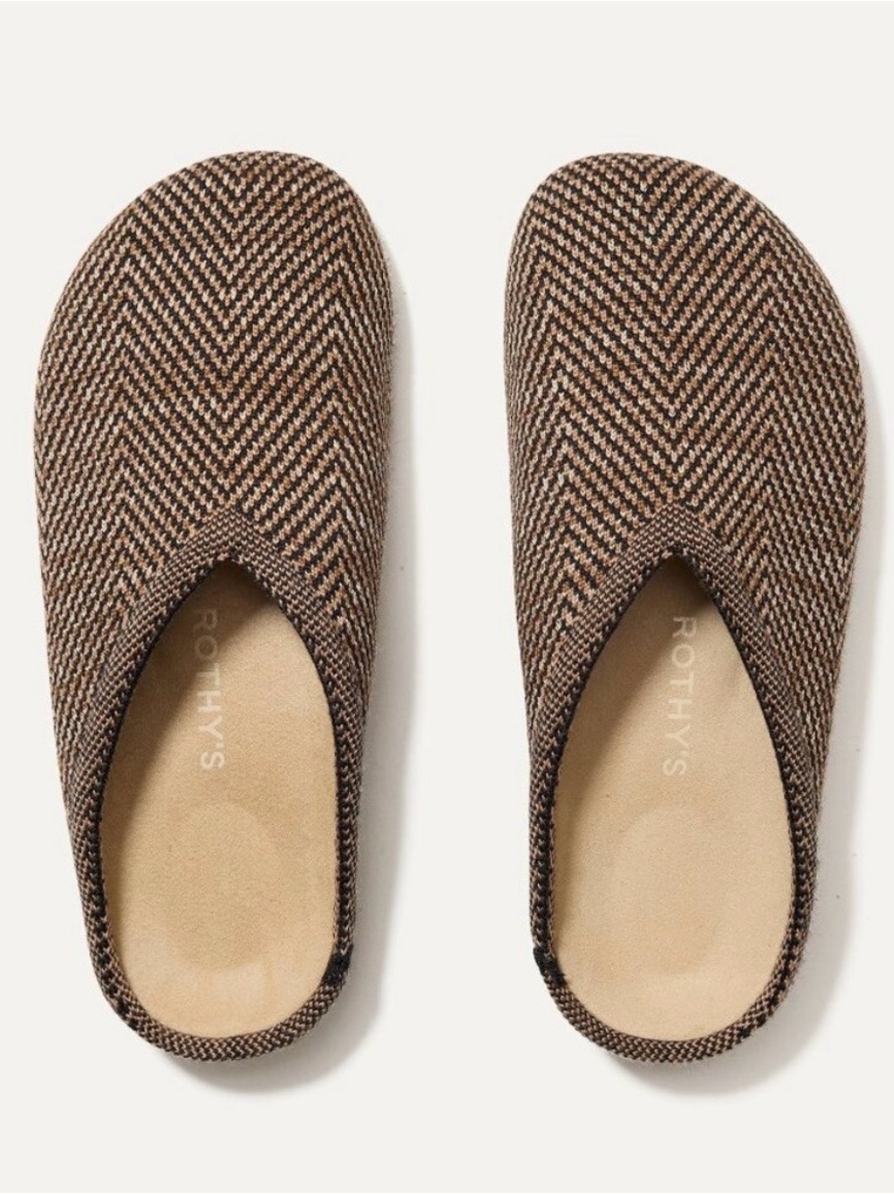 Rothy’s the casual clog in spice herringbone